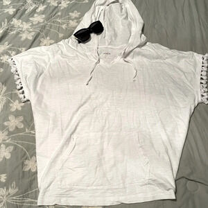 Pure white beach coverup